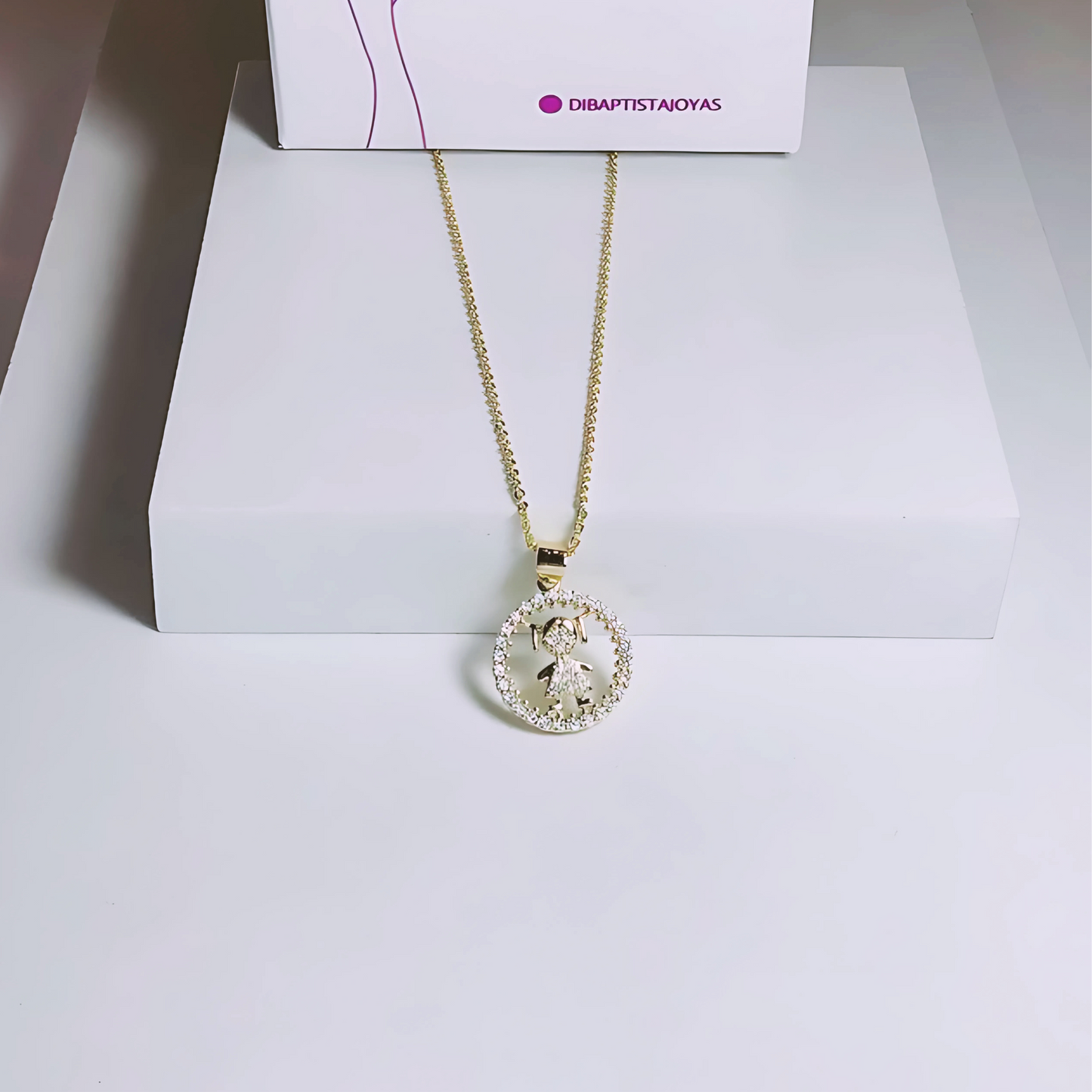 Cadena Niño - Niña - Baño de Oro 18k