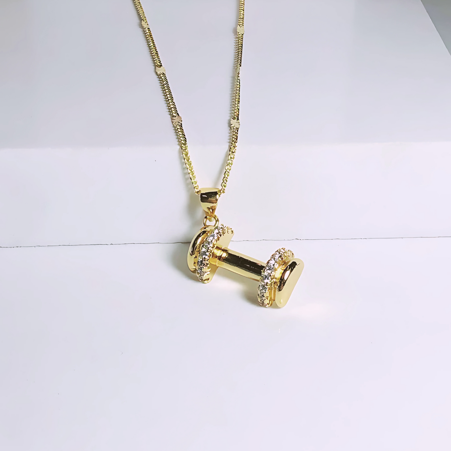 Cadena Pesas - Baño de Oro 18k