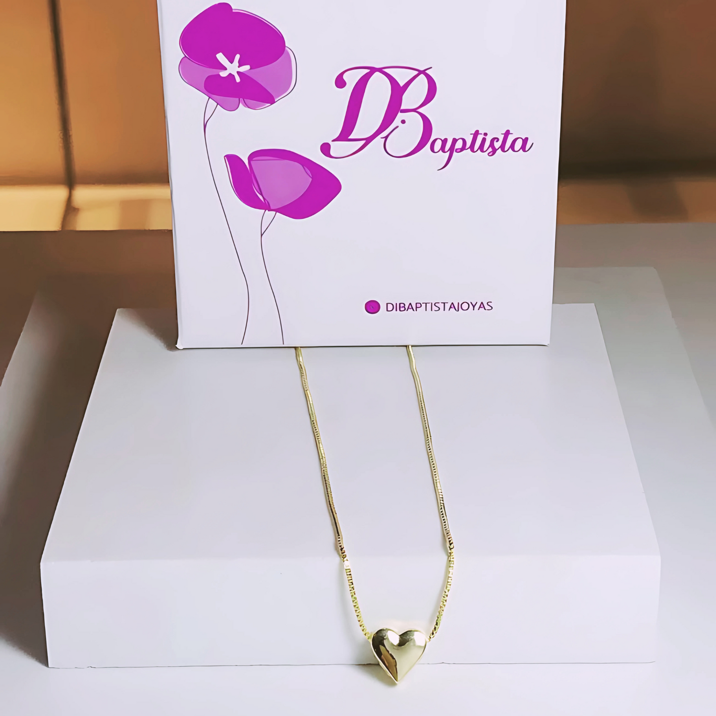 Cadena Corazoncito - Baño de Oro 18k