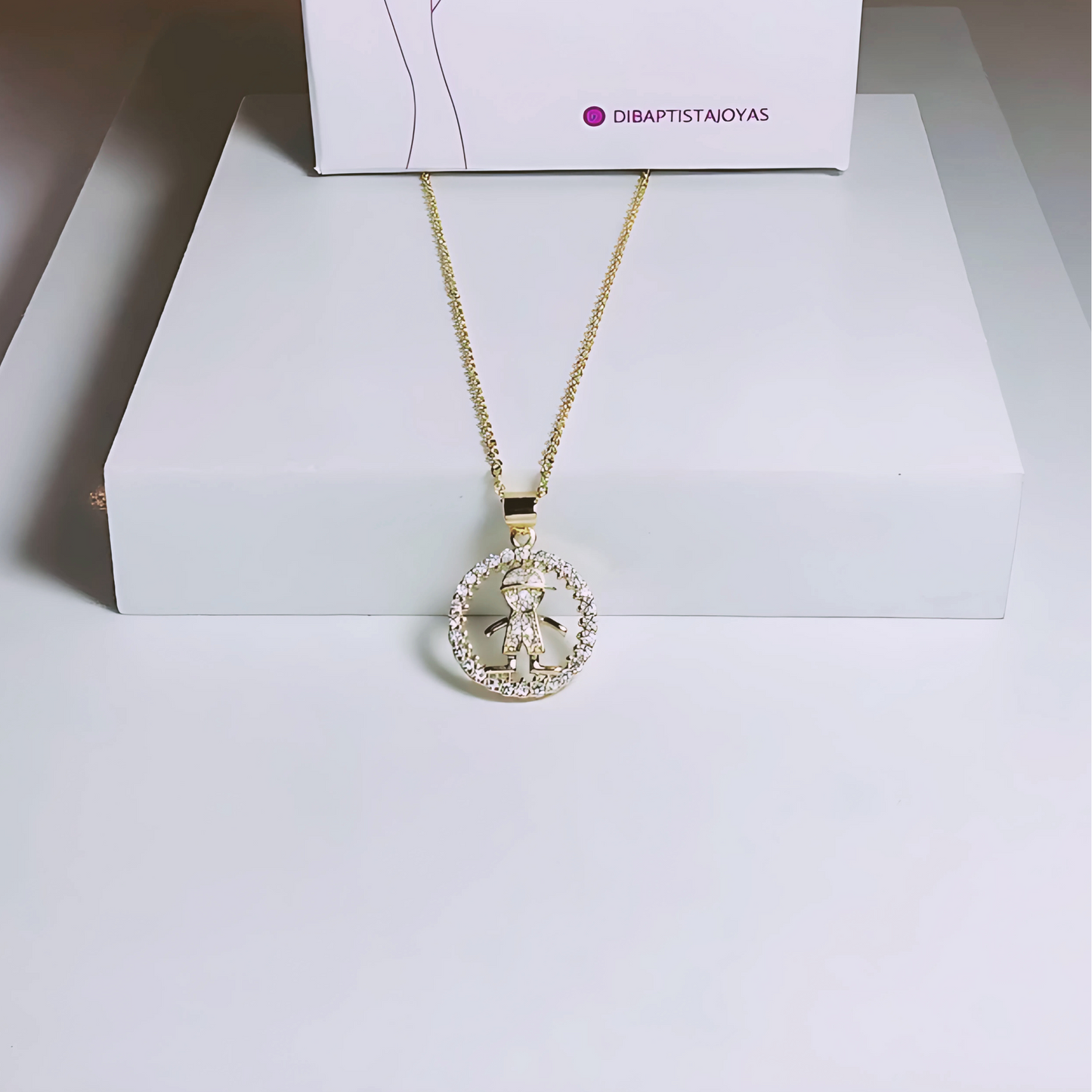 Cadena Niño - Niña - Baño de Oro 18k