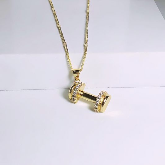 Cadena Pesas - Baño de Oro 18k