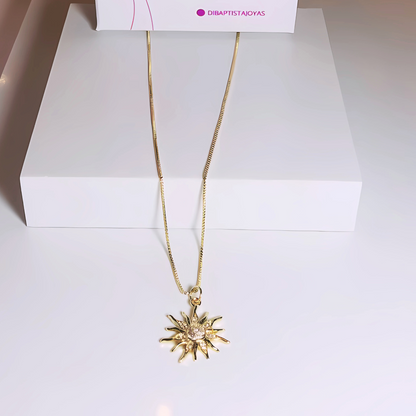 Cadena Sol - Baño de Oro 18k