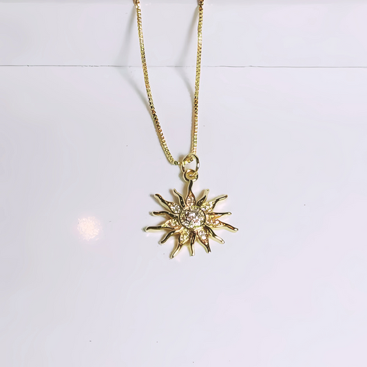 Cadena Sol - Baño de Oro 18k
