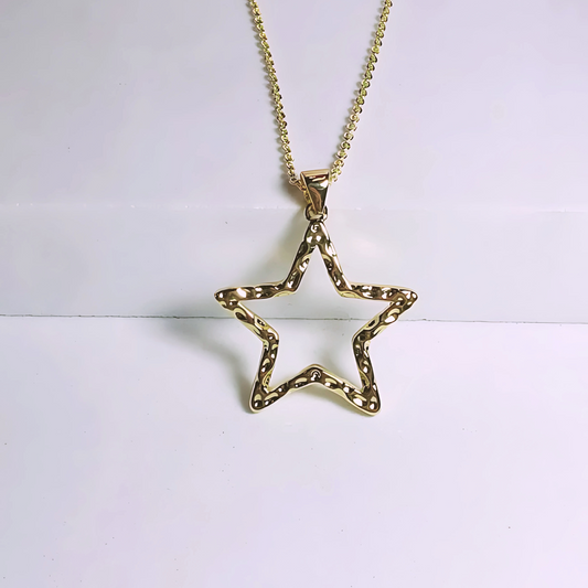 Cadena Estrella - Baño de Oro 18k