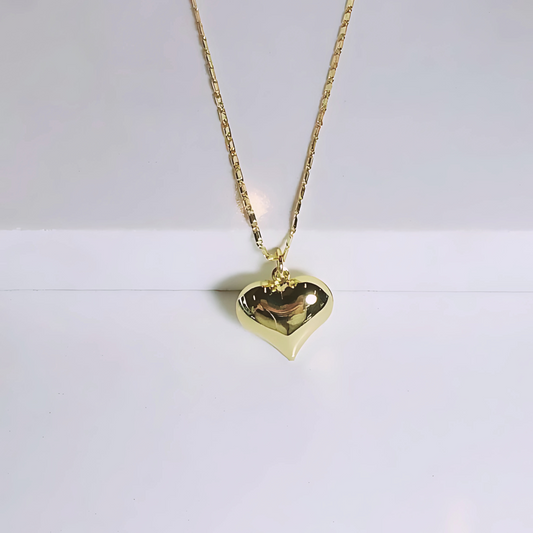 Cadena Corazón - Baño de Oro 18k