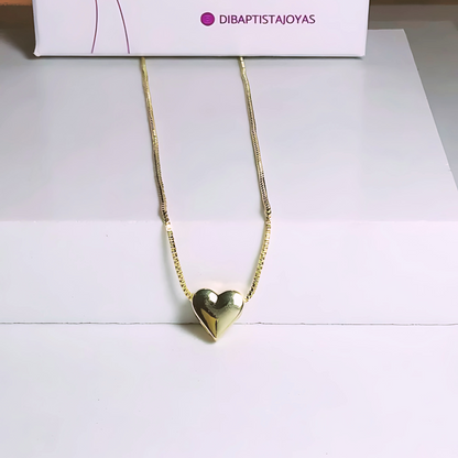 Cadena Corazoncito - Baño de Oro 18k